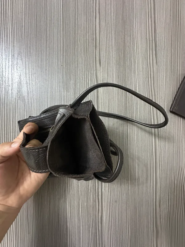 Сумка из чистой кожи. Сумка из оригинальной кожи. 4