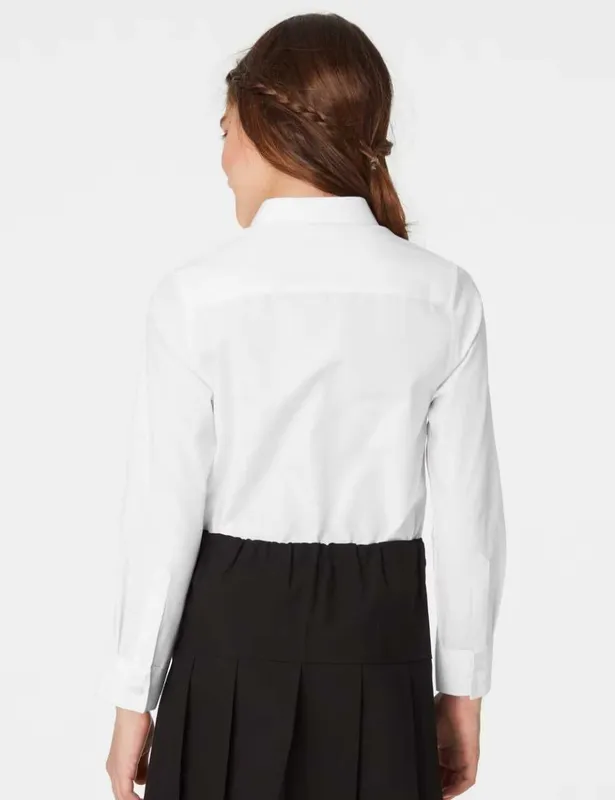 ‼️ Комплект из 3 облегающих школьных рубашек Marks & Spencer (Германия — фото 4 ‼️ Комплект из 3 облегающих школьных рубашек Marks & Spencer (Германия — фото 4