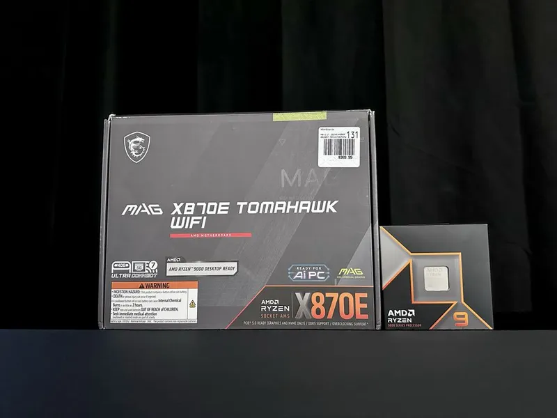 AMD Ryzen 9 9900X + MSI MAG X870E Tomahawk WiFi