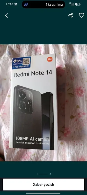Redmi note 14 12/256 6 Redmi note 14 12/256 6