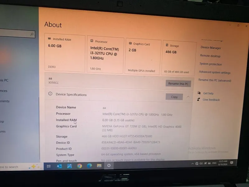 Ноутбук ASUS, 512 ГБ, 8 ГБ, i3 5 Ноутбук ASUS, 512 ГБ, 8 ГБ, i3 5