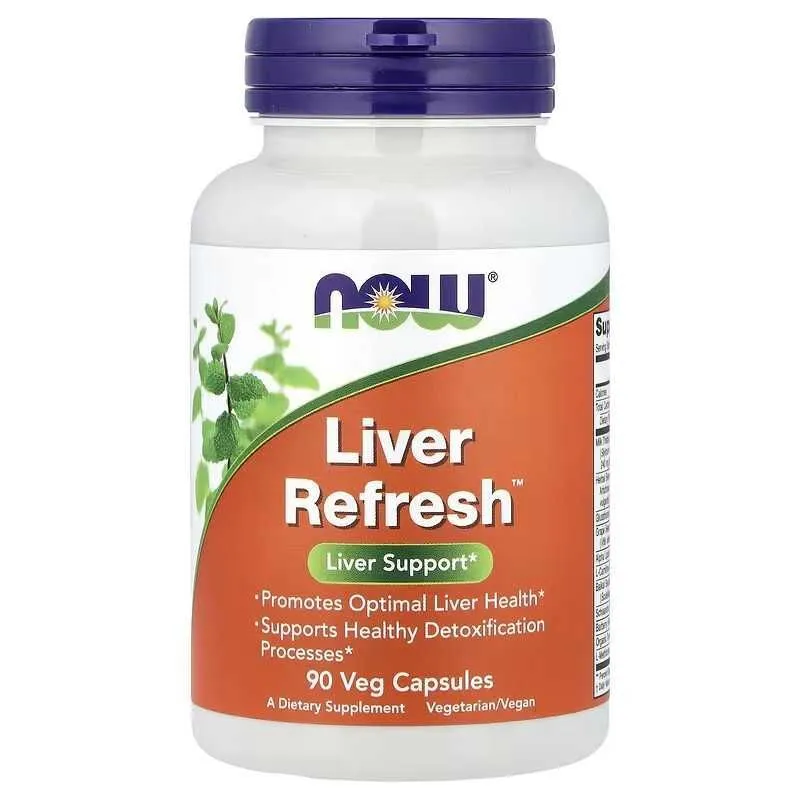 NOW Foods Liver Refresh 90 растительных капсул — фото 1