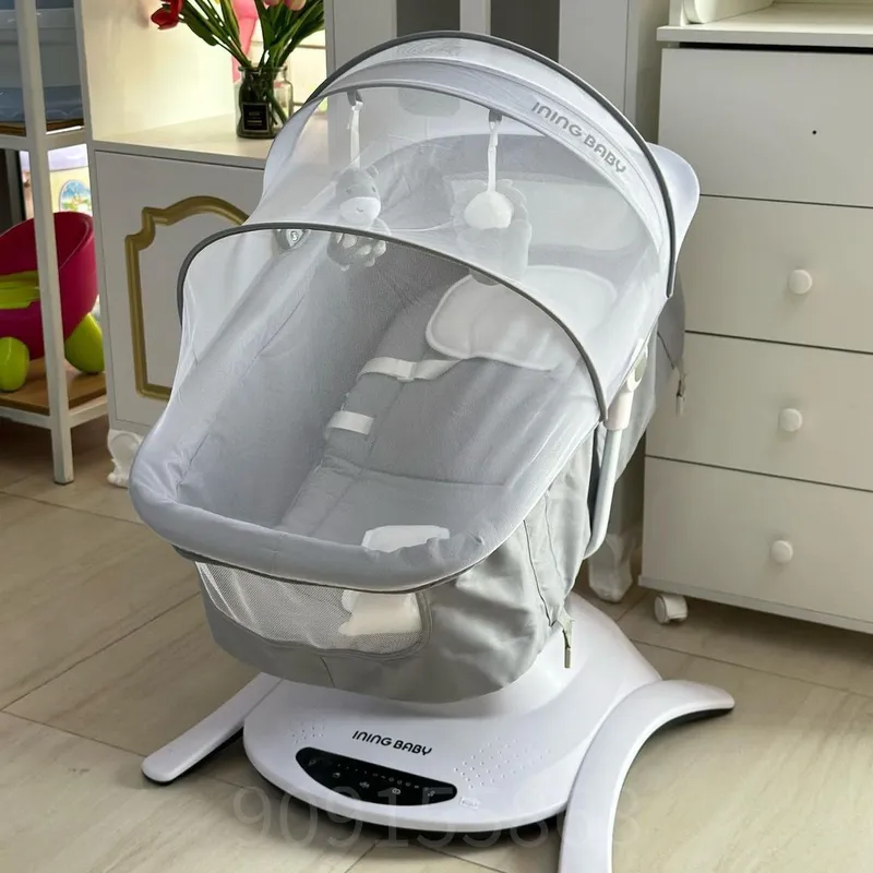 Электрокачалка детская Iningbaby 6в1 TY138C люлька колибель 0–6 месяце 3