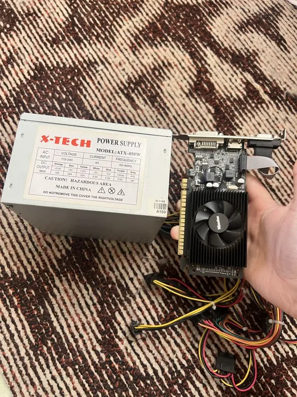 VideoKarta210 +Blok pitanya 450wat sotiladi 4 VideoKarta210 +Blok pitanya 450wat sotiladi 4