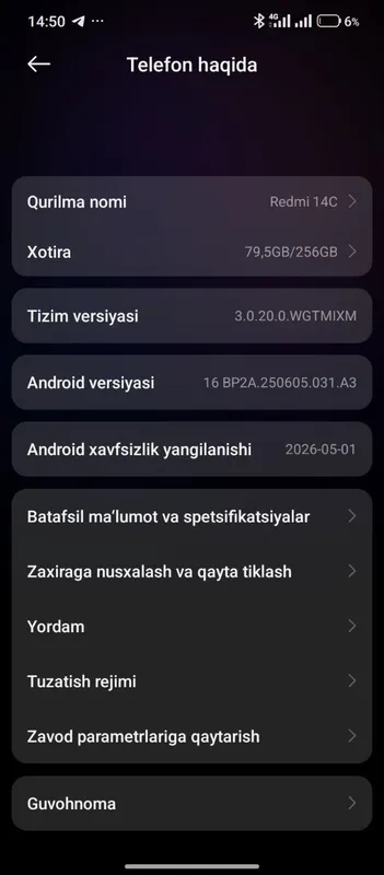 Redmi 14c holati zor ideal karobka dakument ochilmagan 1 Redmi 14c holati zor ideal karobka dakument ochilmagan 1