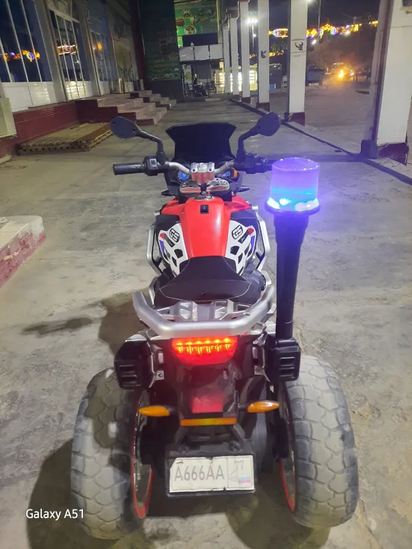Bolalar uchun mototsikl sirena va ovoz bilan — фото 1