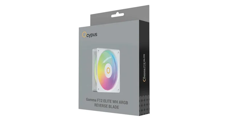 \ Вентилятор для корпуса Ocypus Gamma F12 Elite WH ARGB REVERSE BLADE 2 \ Вентилятор для корпуса Ocypus Gamma F12 Elite WH ARGB REVERSE BLADE 2