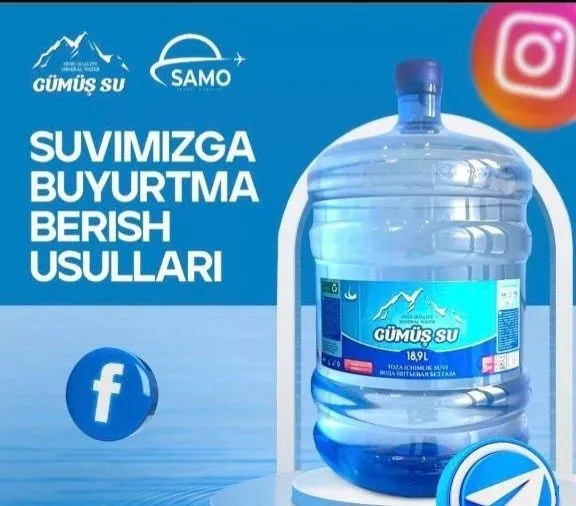GÜMÜŞ ichimlik suvi, 19L