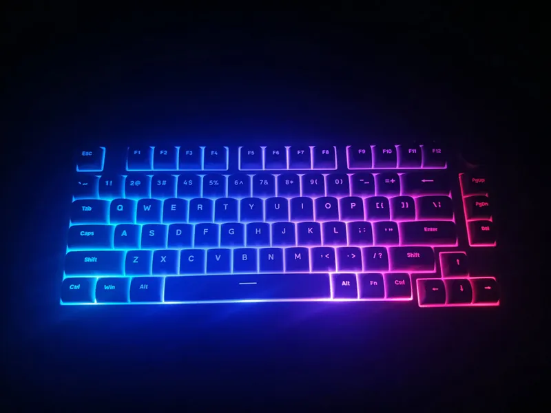 Klaviatura Furycube IP75 Membrane RGB light