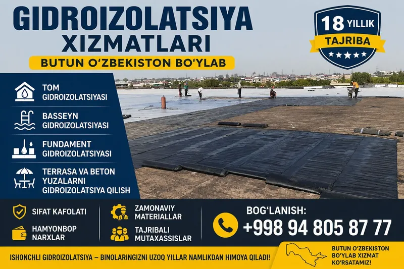 Gidroizolatsiya xizmatlari 2 Gidroizolatsiya xizmatlari 2