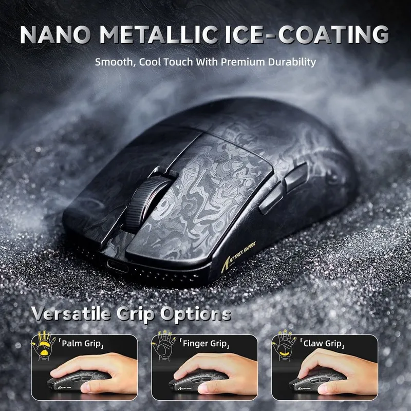 NEW Mouse Attack shark R11 ULTRA PAW3950 8K dpi 42000 — фото 7