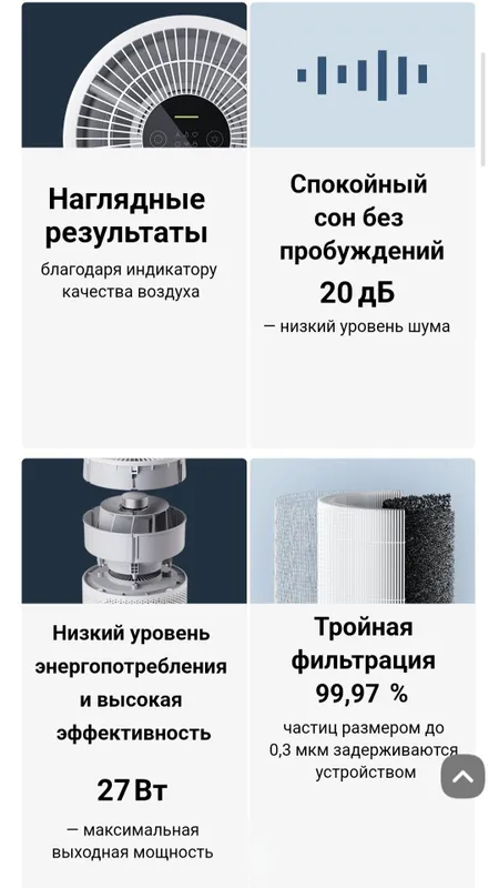 Очиститель воздуха Xiaomi Smart Air Purifier 4 Compact 2025 — фото 2