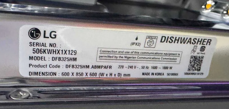 Посудомоечная машина LG DFB325HM Inverter TrueSteam Wi-Fi — фото 6