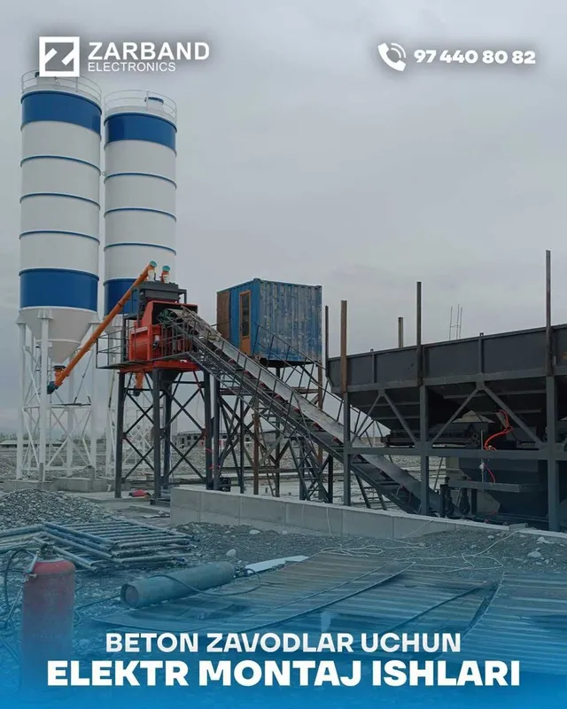 Beton zavodlar uchun elektr montaj ishlarimizni taklif etamiz! — фото 2