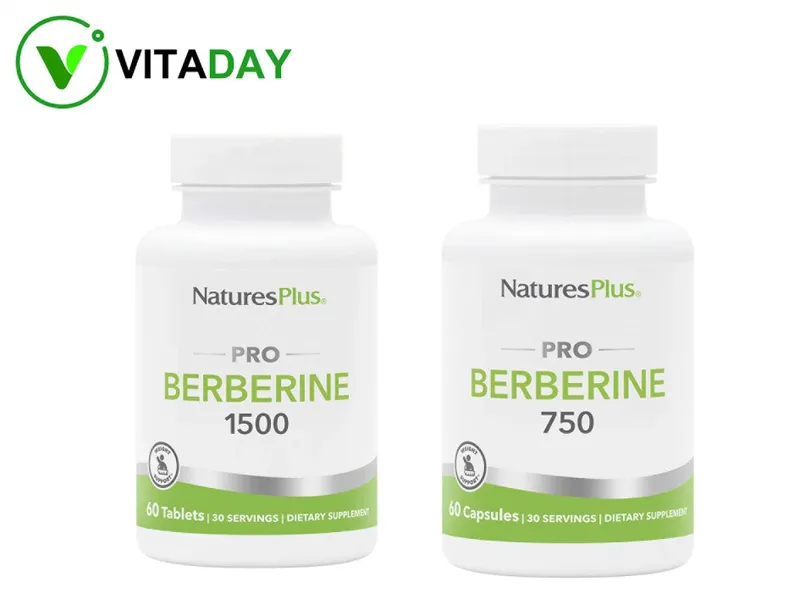 Nature’s Plus PRO Berberine Берберин 1500 мг 750 мг, 60 капсул Nature’s Plus PRO Berberine Берберин 1500 мг 750 мг, 60 капсул