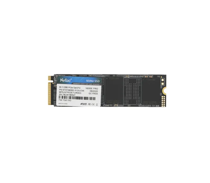 -Твердотельный накопитель SSD M.2 512GB Netac N930E / NV2000 NVMe PCIe 1