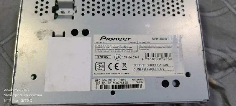 Pioneer avh-280 sotiladi 2 Pioneer avh-280 sotiladi 2