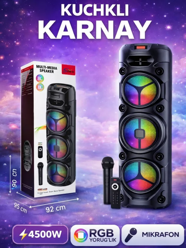 Portativ kolonka, simsiz Bluetooth 1