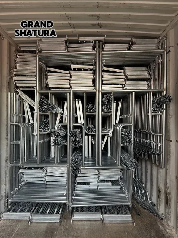 Леса строительные с поддоном для ног, оцинкованные, завод, Китай — фото 4