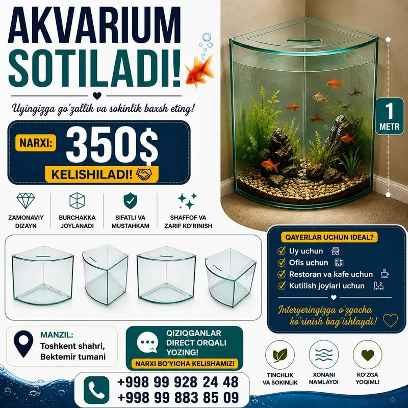 Akvarium sotiladi 1 Akvarium sotiladi 1