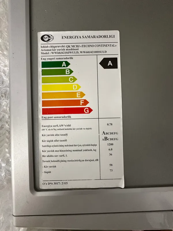 SAMSUNG avtomat 6 kg xolati alo