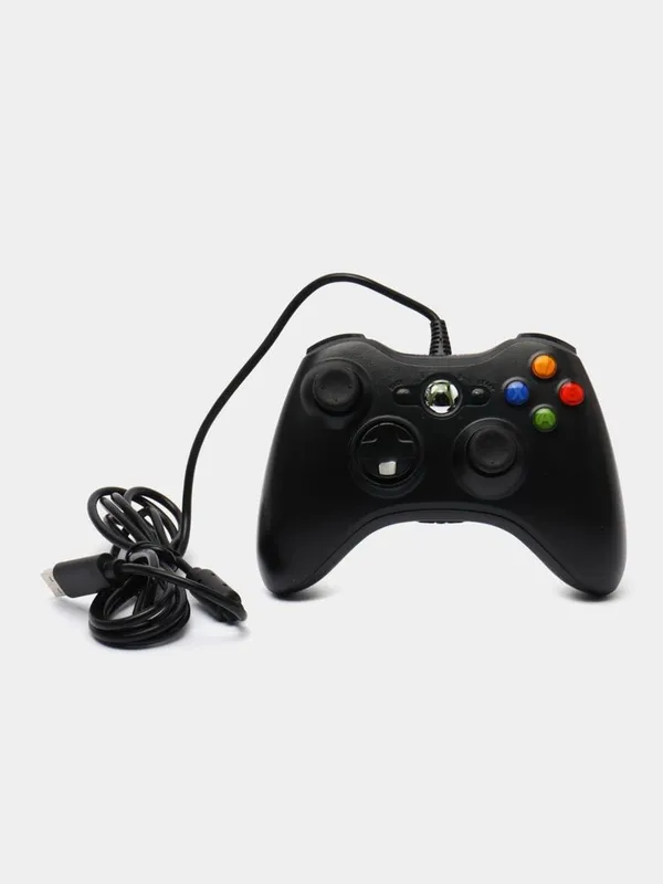 Джойстик для Xbox 360 проводной, подходит для ПК и ноутбука — фото 3