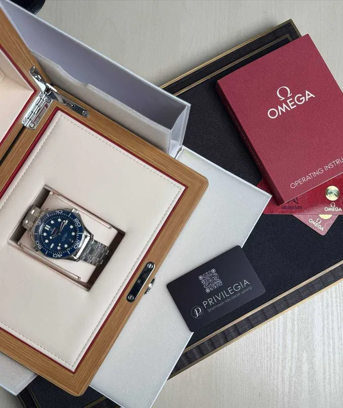 NEW Omega Seamaster Diver 300M Master Co-Axial 42 син — фото 4