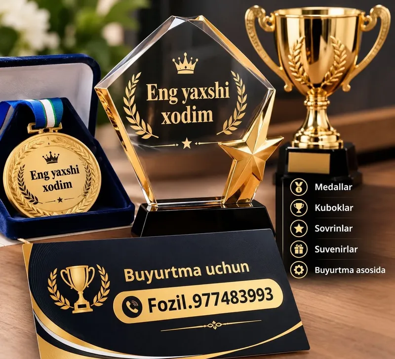 Kubog. Medal. Sovrinlar.buyurtma asosida yasash 5