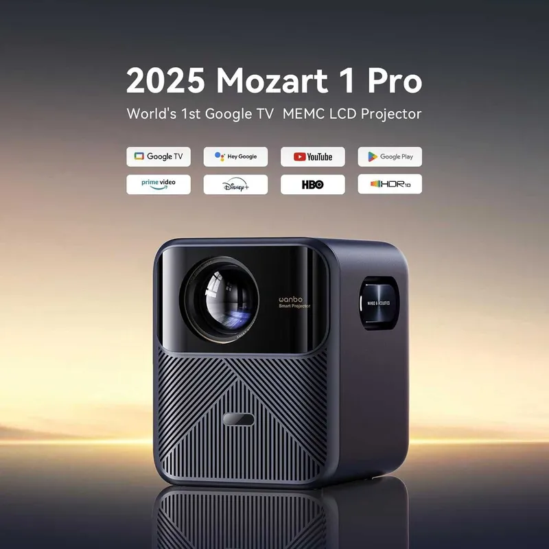Новинка! Проектор Wanbo Mozart1 Pro 2025 с Google TV 1200 ANSI — фото 3