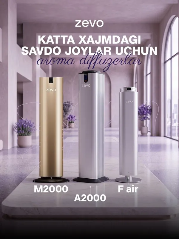Katta xajmdagi joylar uchun aromadiffuzerlar
