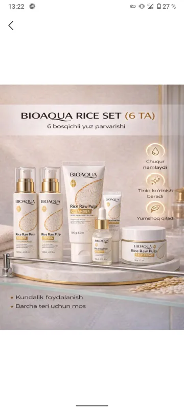 Bioaqua yoshartiruvchi kosmetik to'plami — фото 2