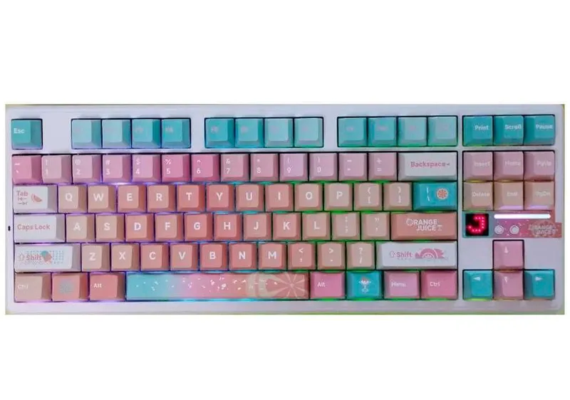 Клавиатура АНИМЕ AULA F87PRO ENG V-2 У 3-режима BT/2.4G/USB-оригинал