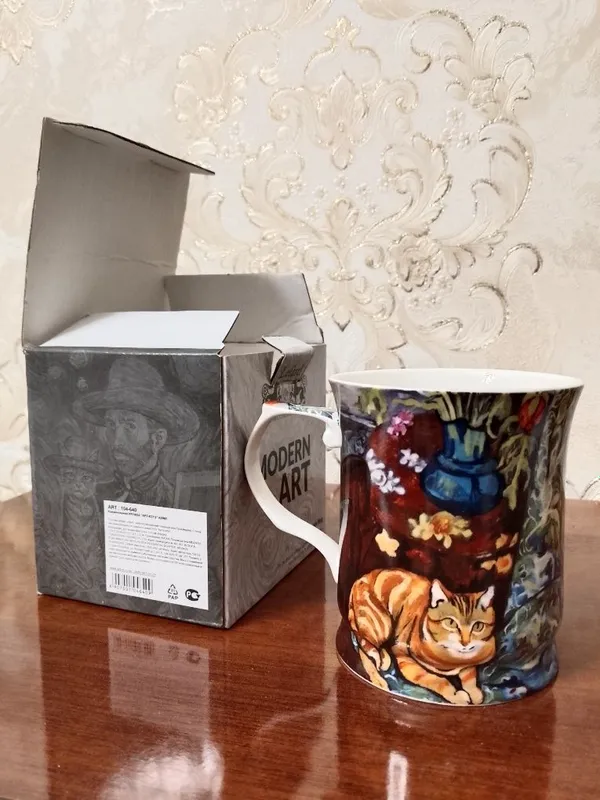 Брендовая фарфоровая кружка "Арт- котэ" бренда "Lefard". Новая — фото 3 Брендовая фарфоровая кружка "Арт- котэ" бренда "Lefard". Новая — фото 3