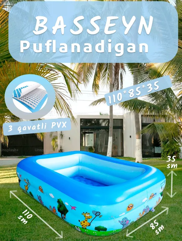 Kichkintoylar uchun basseyn 1+ sotiladi
