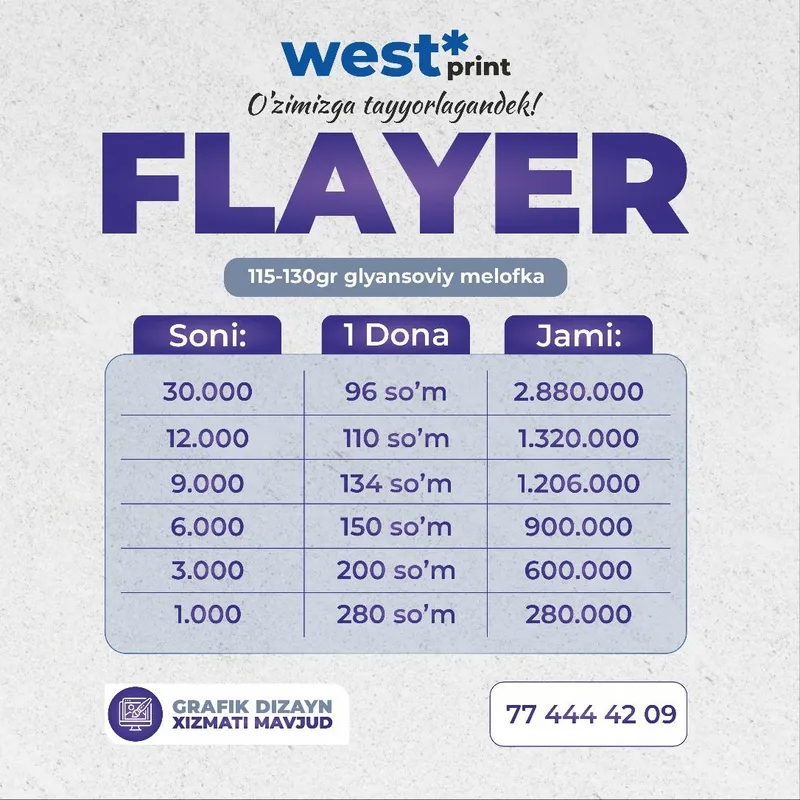 Biznesingiz Uchun Zamonaviy Flayer Dizayni — фото 1