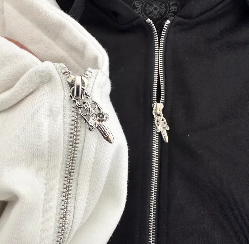 Зип Худи Chrome Hearts белый с принтом Unisex 8 Зип Худи Chrome Hearts белый с принтом Unisex 8