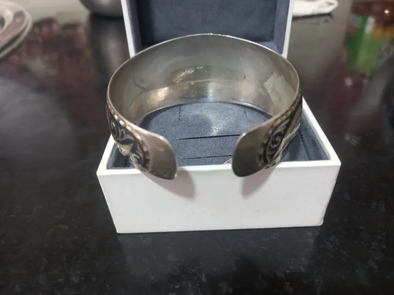 Серебряный новый браслет, вес 27 грам, Россия. 4