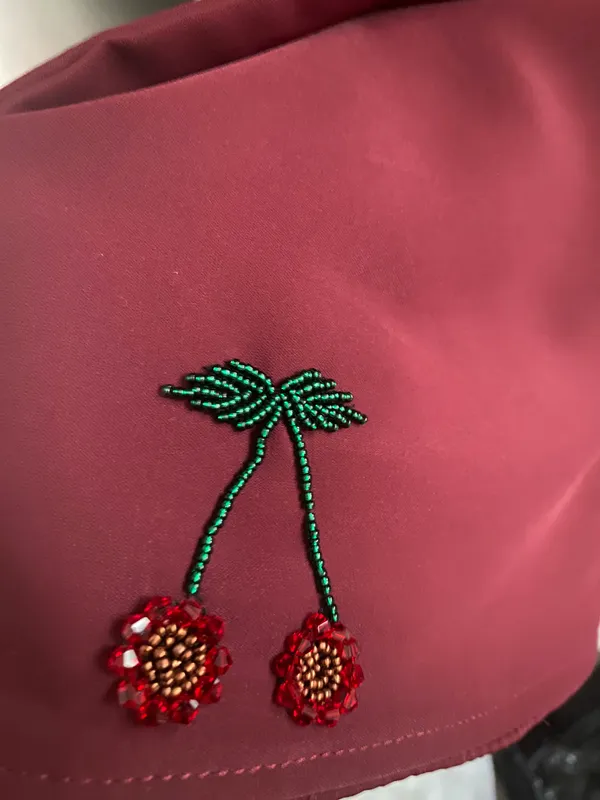Bordo rangli nafis dubay abaya — фото 2