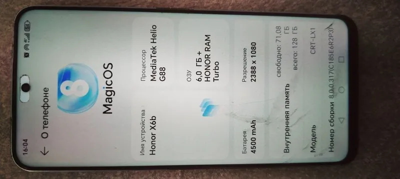 Honor x6. 6x128gb. tezda sotiladi — фото 4