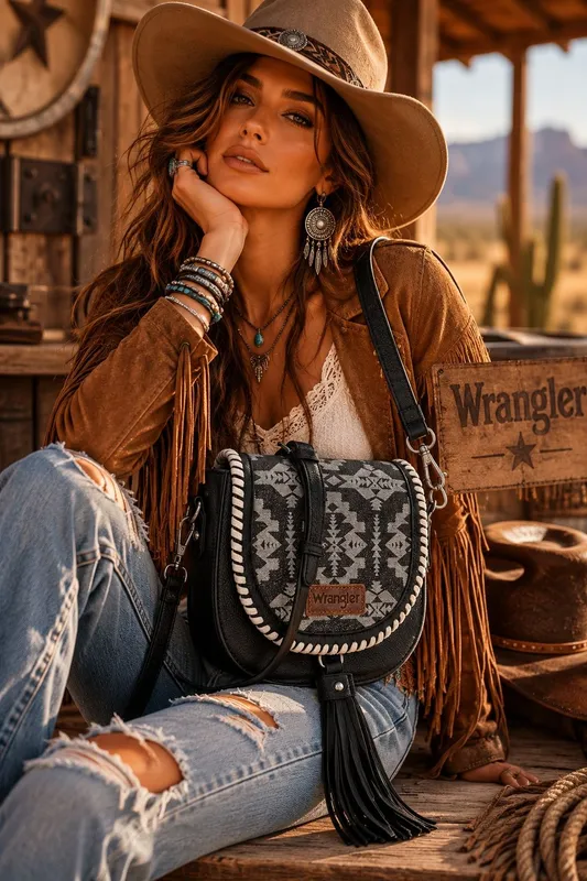 Женская Сумка Wrangler Saddle Bag for Women Crossbody Satchal