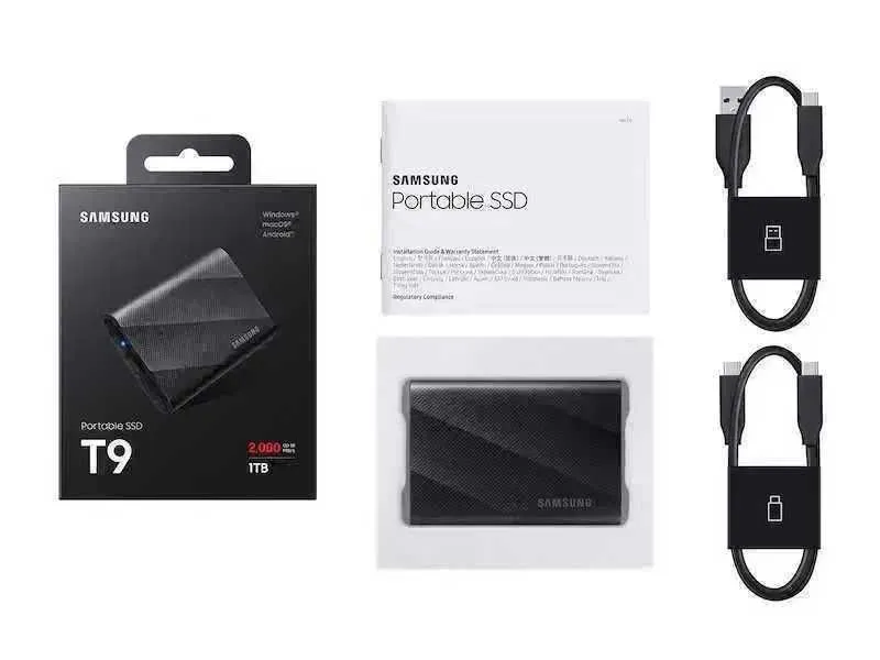 (Новый)2000 ГБ Внешний SSD Samsung T9