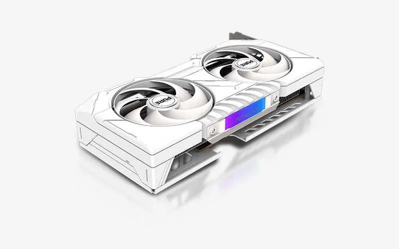 ; Видеокарта SAPPHIRE Pure AMD RADEON RX9060XT 16Gb white — фото 3
