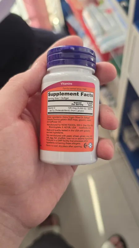 Vitamin D3 5000 Now 2