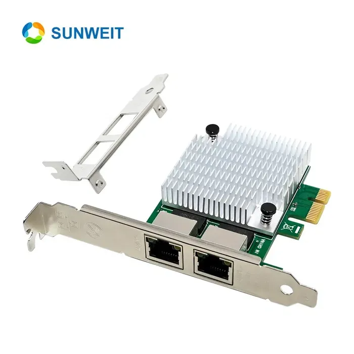 PCi-e Realtek RTL8111H Dual RJ45 Gigabit 3
