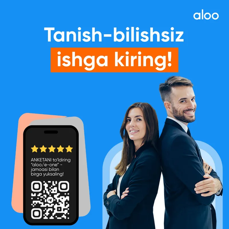 E-ONE Chirchiq filialiga Savdo konsultanti kerak !