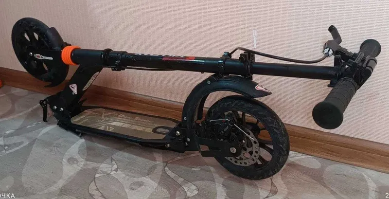 Премиум самокат Scooter Urban с ручным тормозом + скейтборд в подарок — фото 6