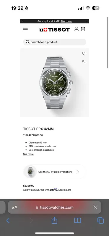 Tissot Orginal Top 10 model — фото 2