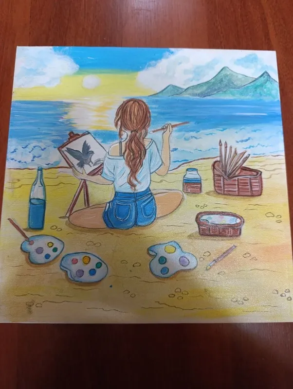 Продаётся холст 30*30 покрыто лаком. Holstli rasm sotiladi 30*30 l