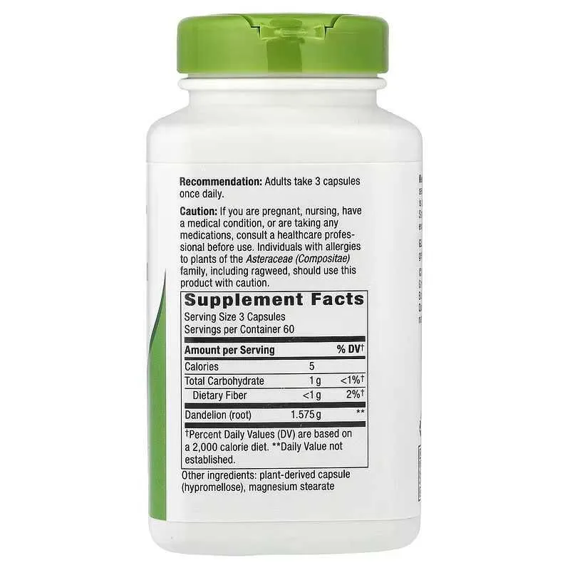 Nature's Natures Way Dandelion Root корень одуванчика 100 капсул 4 Nature's Natures Way Dandelion Root корень одуванчика 100 капсул 4