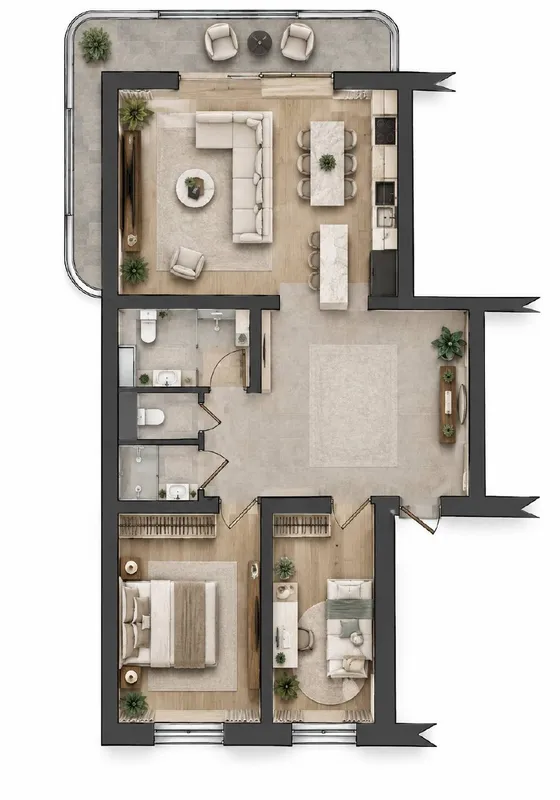 3-комнатная квартира, 128 м², Мирзо-Улугбек 10 3-комнатная квартира, 128 м², Мирзо-Улугбек 10